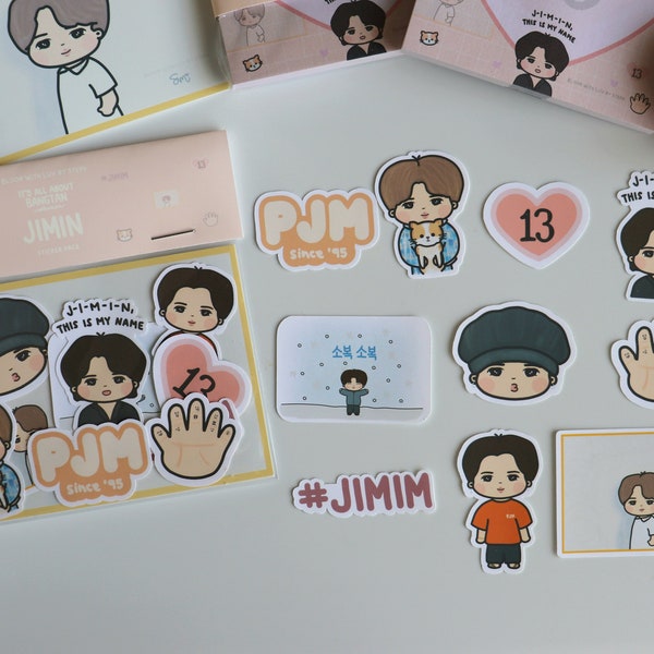 BTS Jimin Sticker Pack - It's All About Bangtan Collection | Jimincore