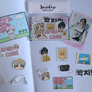 JiminCore Sticker Set | Cute KPOP Idol Bias Fanart Stickers