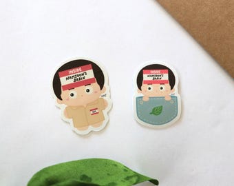 Pocket-sized Joonie Mini Sticker Set | Cute KPOP Fanart Waterproof Vinyl Deco Stickers
