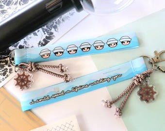 Swim OT7 Light Stick Wrist Strap | Blue Ocean Sailor Lanyard Keychain