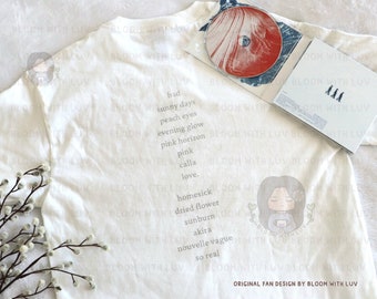 Wave to Earth Band - 0.1 Flaws and All Album Tracklist T-shirt