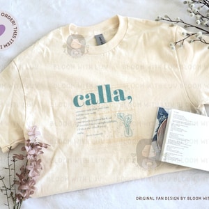 Wave to Earth Band - Calla Songtexte T-Shirt - Original Fan Design von Bloom With Luv