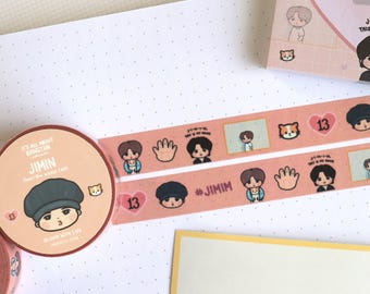 Cinta washi de PJM - Colección "Todo sobre Tannies" / Papelería linda de fanart de ídolos del KPOP Bias