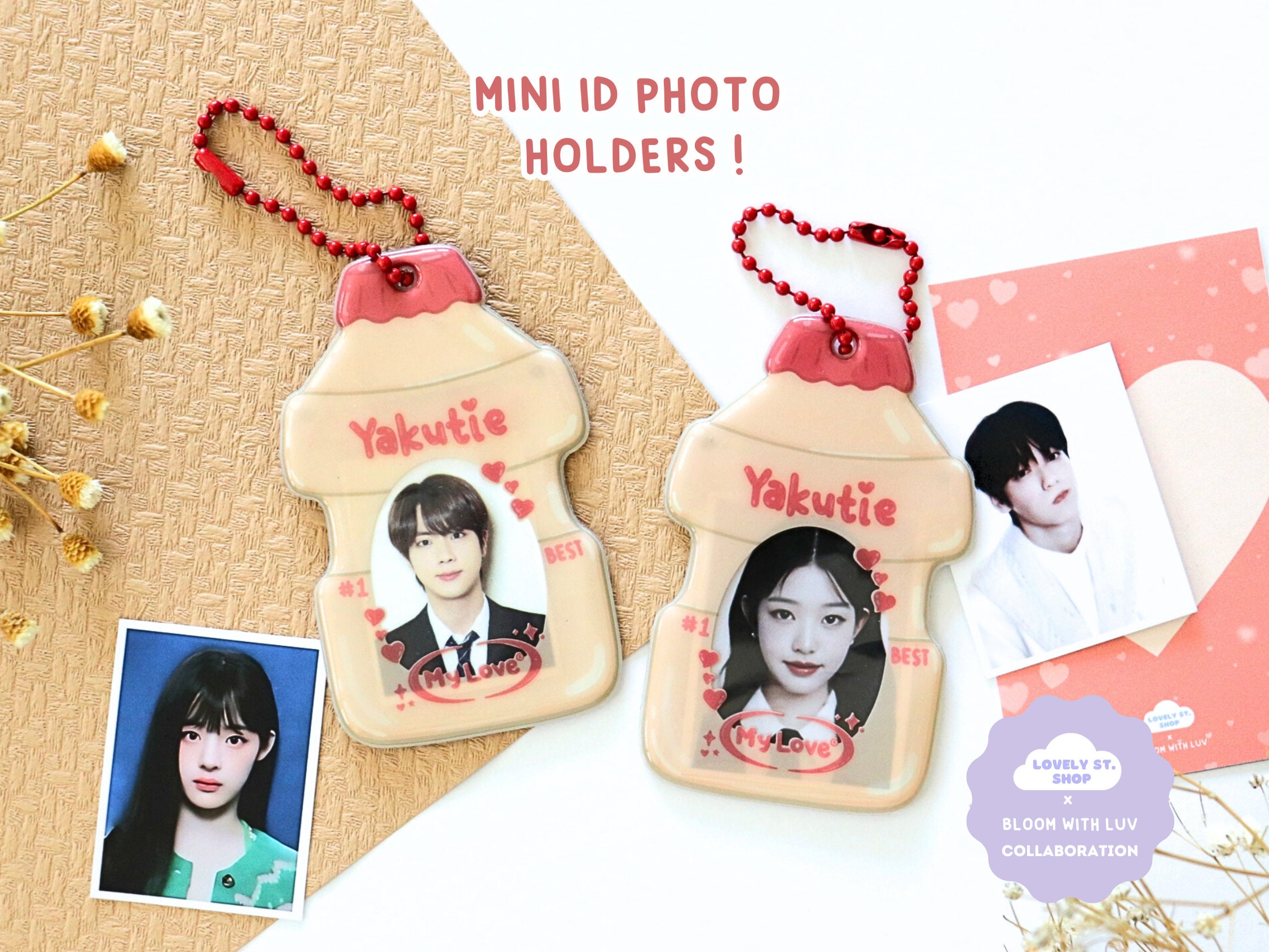 Cute Yakult Yogurt Drink Mini ID Photo Holder | Kawaii KPOP ID