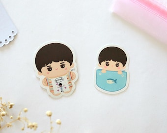 Pocket-sized Jinnie Mini Sticker Set | Cute KPOP Fanart Waterproof Vinyl Deco Stickers
