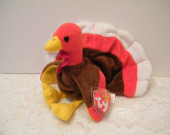 NWT~ GOBBLES the TURKEY Beanie Babies 1996 TY #118