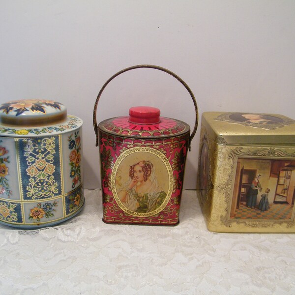 Vintage Tin Cans Etsy