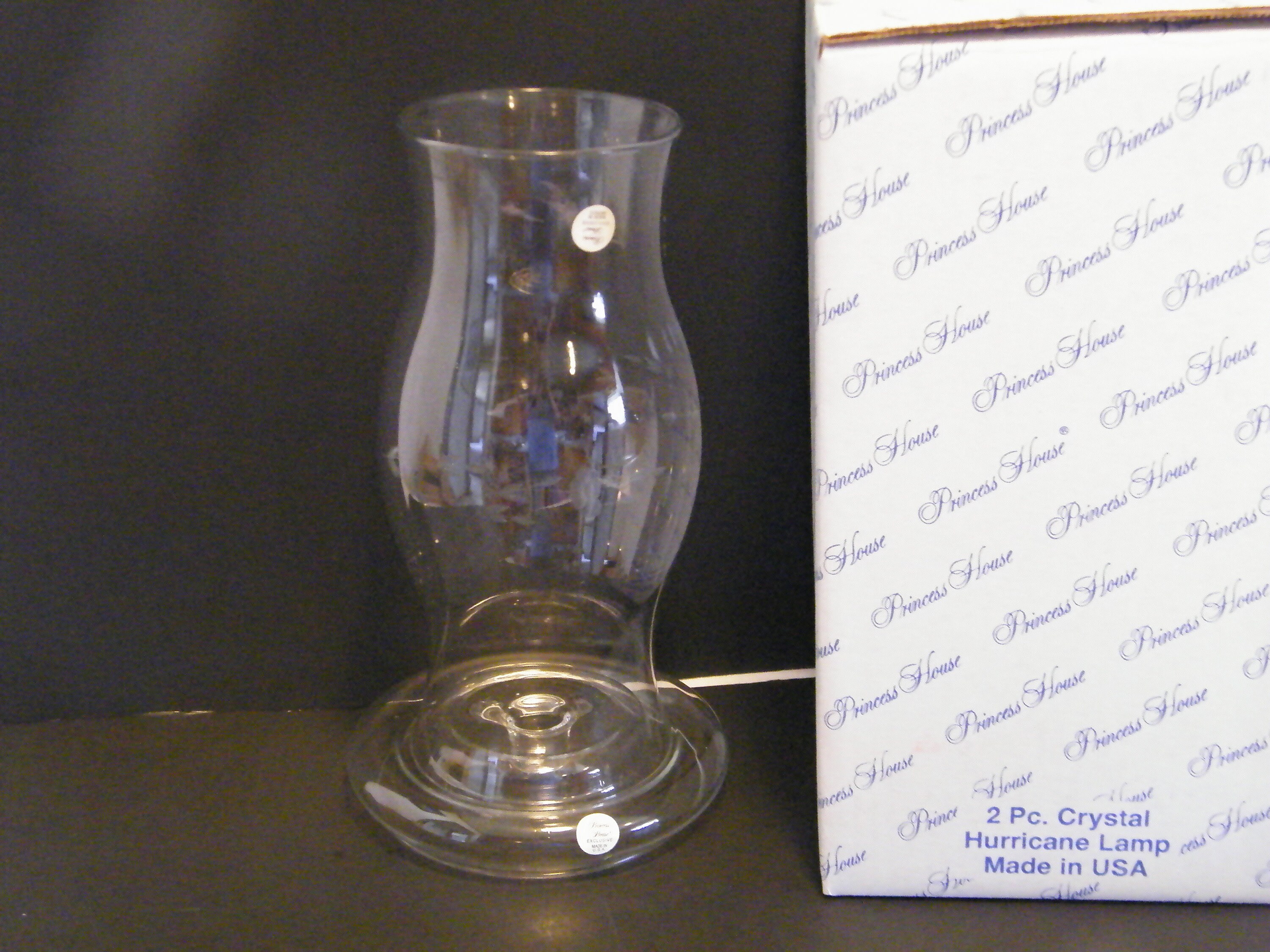 Princess House Hurricane Lamp in Crystal Heritage pattern 406 Etsy