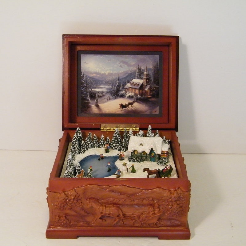 Thomas Kinkade Music Boxes Etsy
