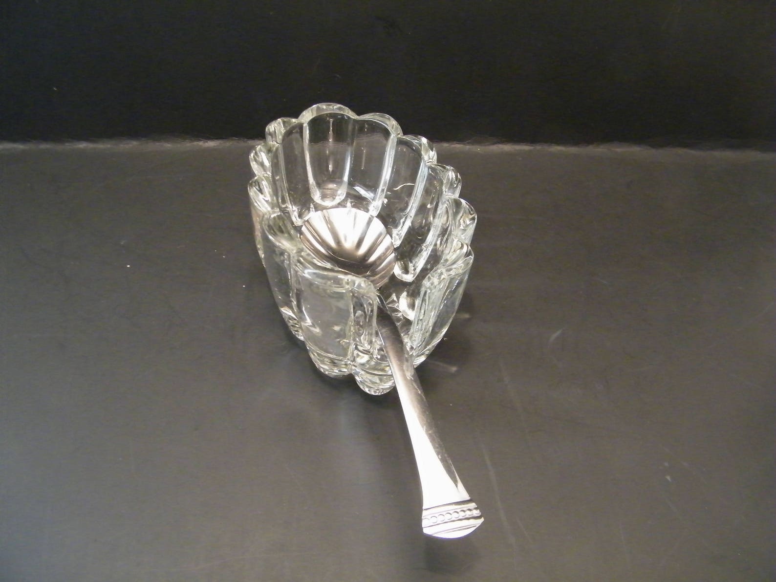 2 Princess House Crystal Buffet Silverware Caddies Vintage Etsy