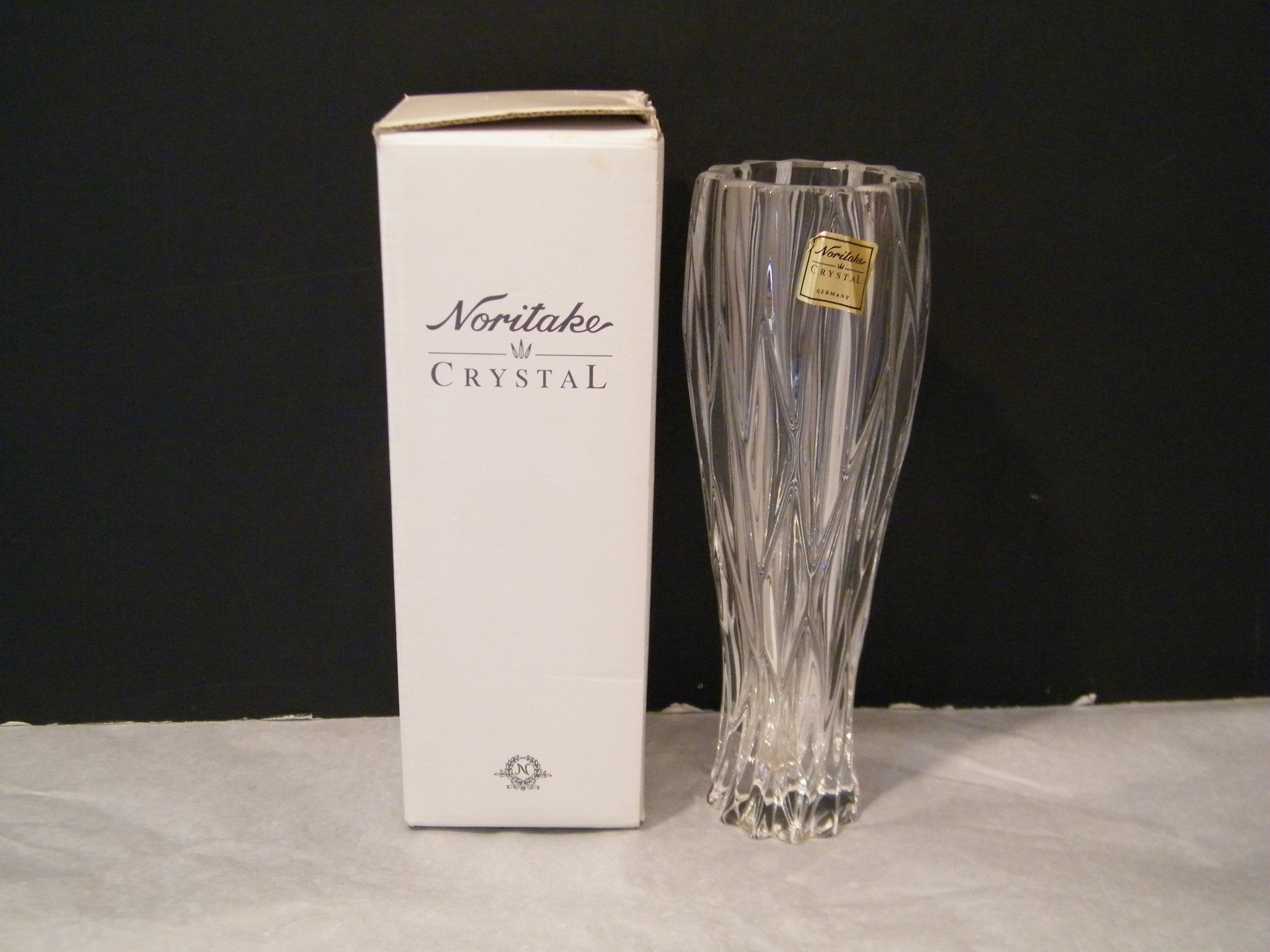 Noritake クリスタル花瓶 10インチ 【公式通販】