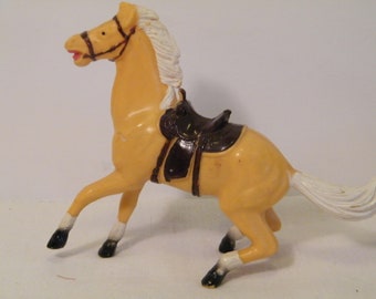 Marx Wind up Bucking Horse 6 inch tall, Vintage windup action motion toy from 60s, light wear, as shown collectible