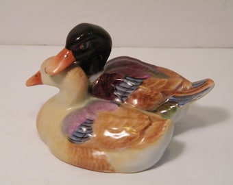 Herend Pair Blue Ducks 11 1/2
