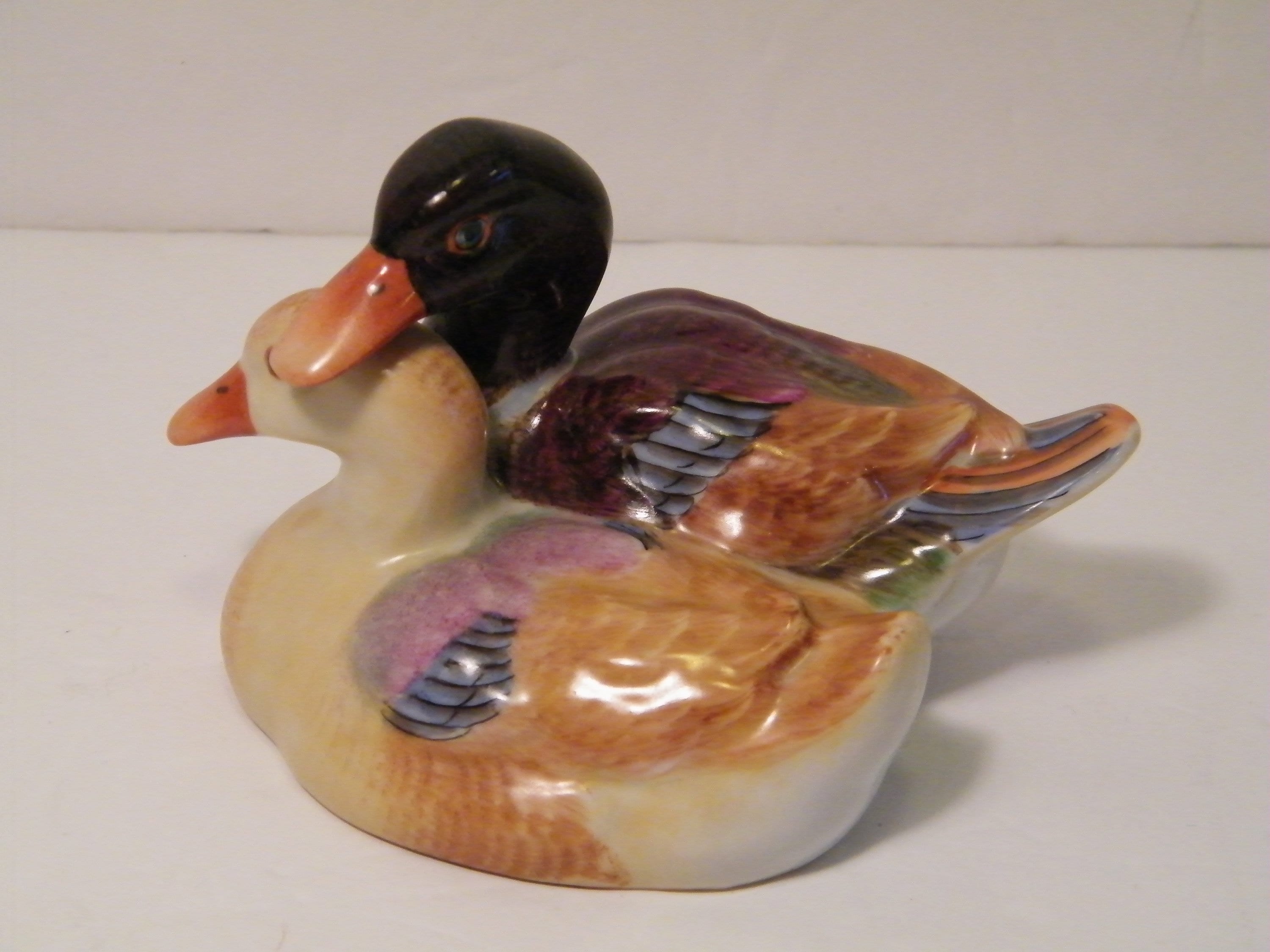 二羽のカモ　Two Ducks　ヘレンド　＃5036　ハンガリー　ヴィンテージ 二羽のカモ Two Ducks ヘレンド ＃5036 ハンガリー ヴィンテージ