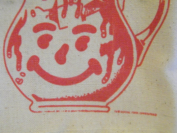 Vintage Koolaid Canvas Backpack or book tote snap… - image 3