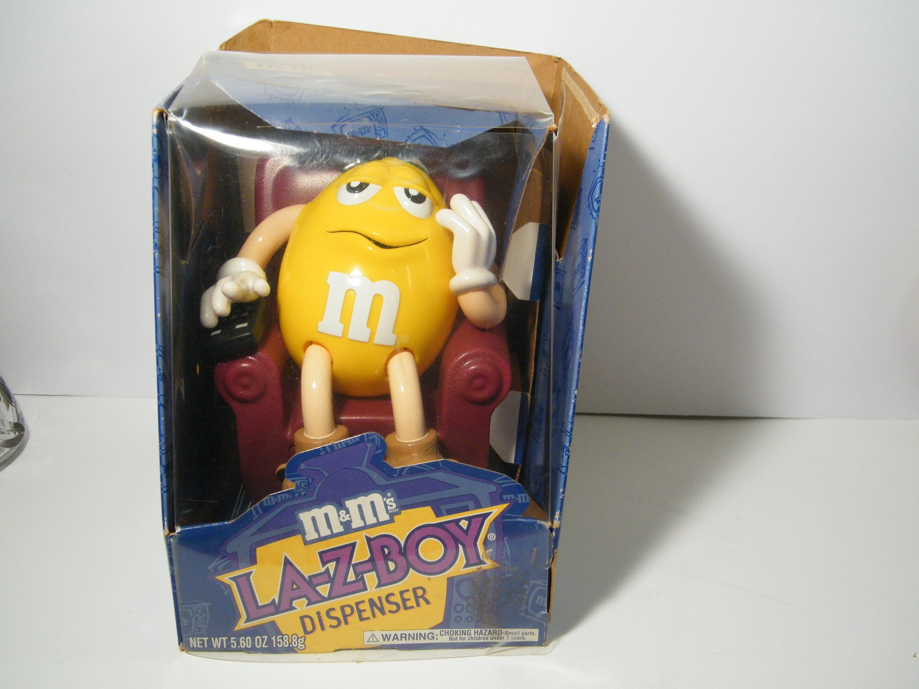 1999 M&M Lazy Boy Dispenser in Original Box NO Candy, Vintage