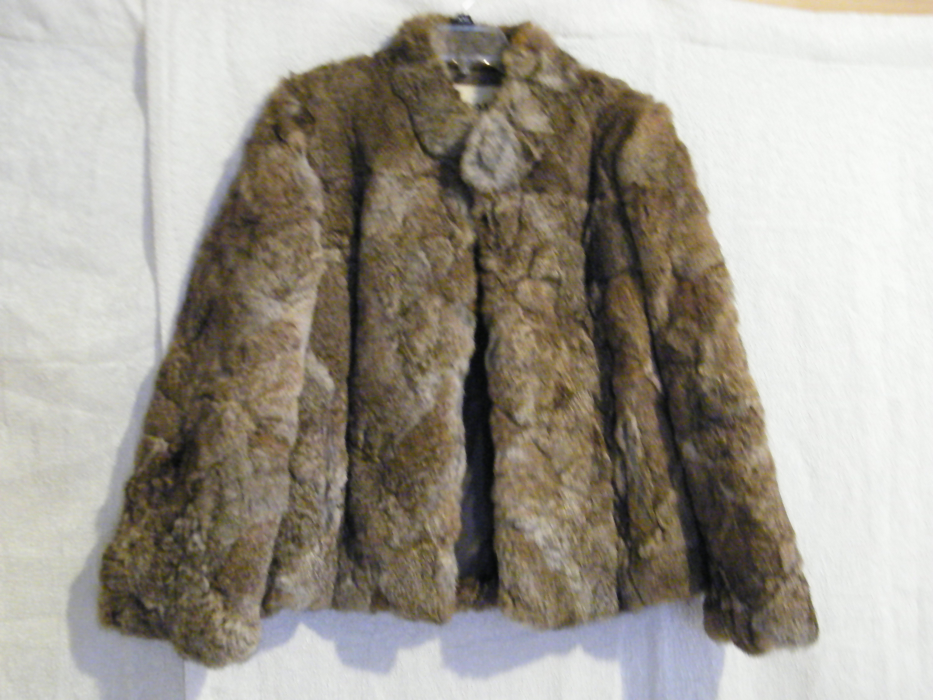 Mademoiselle Rabbit Fur Jacket Hip Length Size Large Mademoiselle Rabbit Fur Jacket Hip Length Size Large