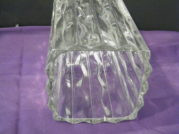 Mikasa Studio Nova Luay Crystal Vase Vintage Square Tall Vase Etsy