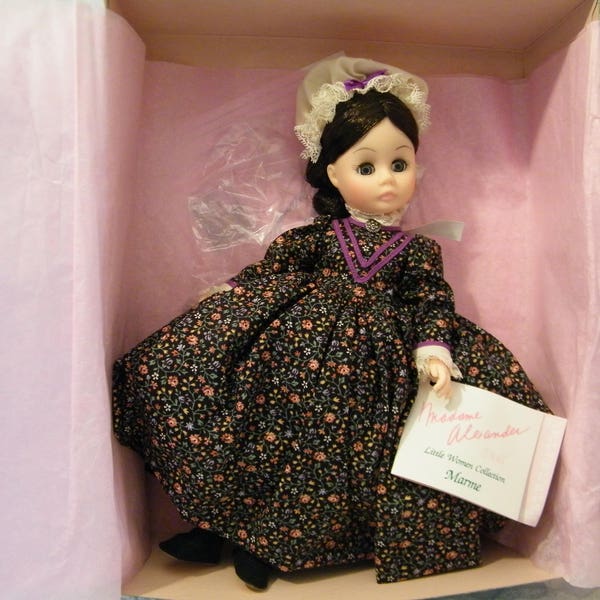 Madame Alexander Marme Little Women Doll Sears Special Edition 12 inch vinyl,  Rare Vintage NEW in  Box, original pink tissue