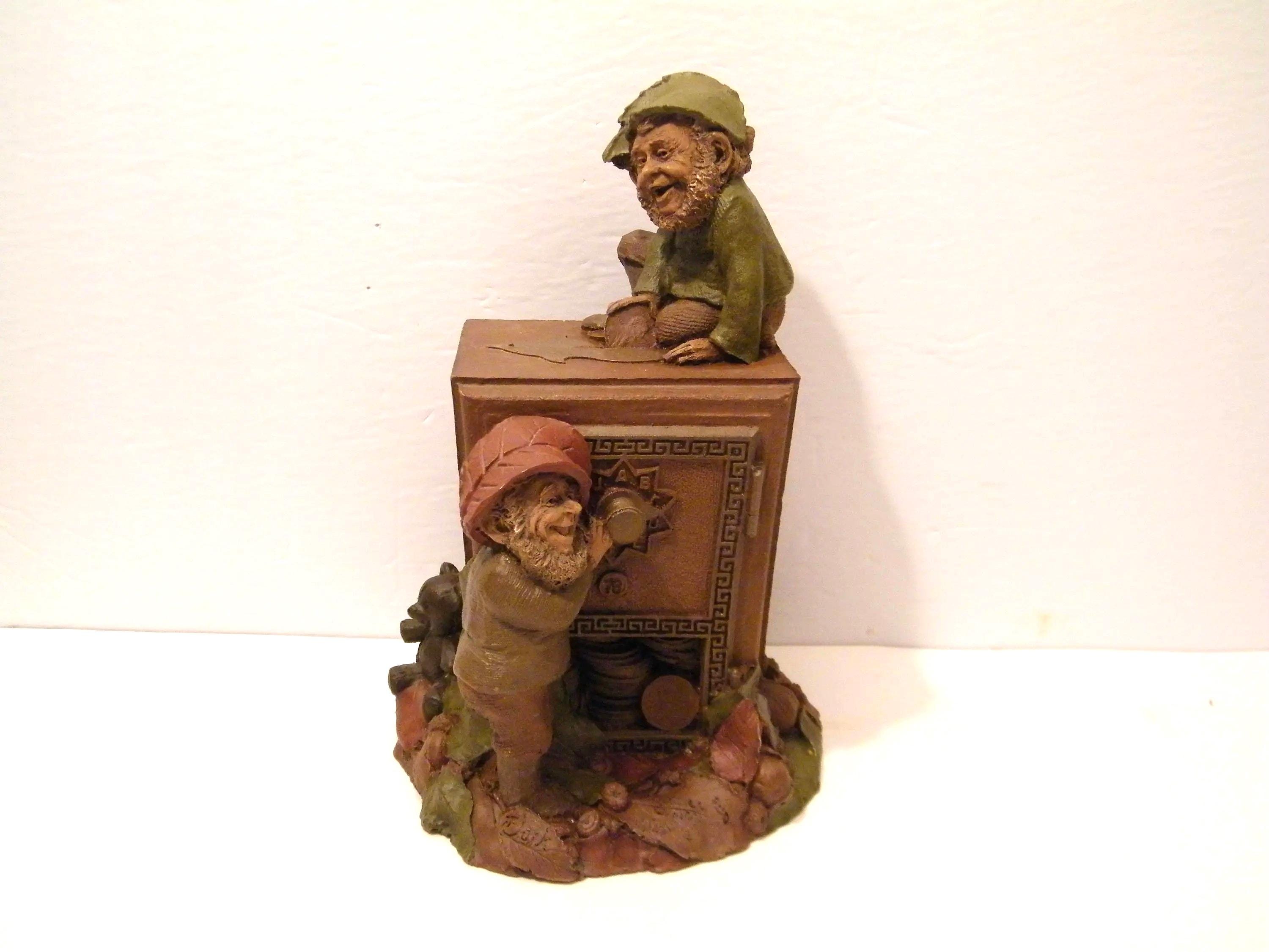 Tom Clark Gnome Sculpture, Merril Lynch Gnomes Safecrackers, Resin