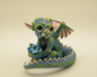 Mood Dragons Gloomy Figurine Franklin Mint Limited Edition