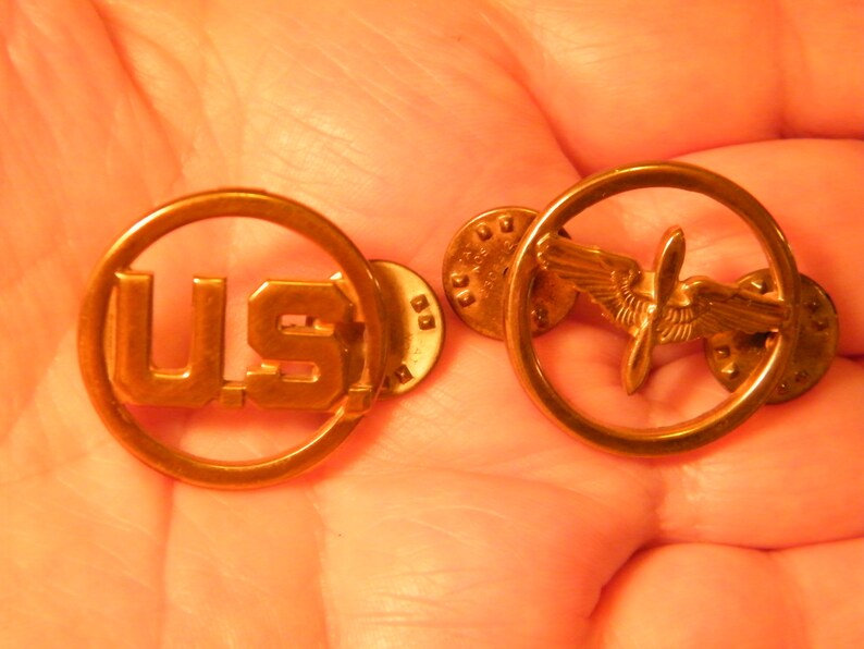 CHOICE U S Military Insignia Lapel Pins, Vintage Army Combat, Aircraft ...