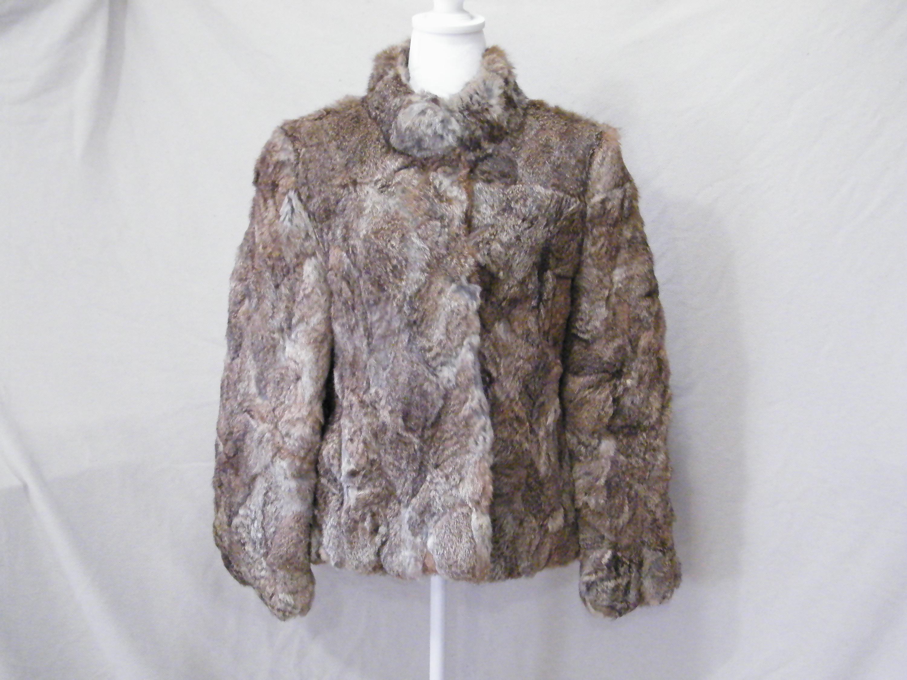 Mademoiselle Rabbit Fur Jacket Hip Length Size Large Mademoiselle Rabbit Fur Jacket Hip Length Size Large