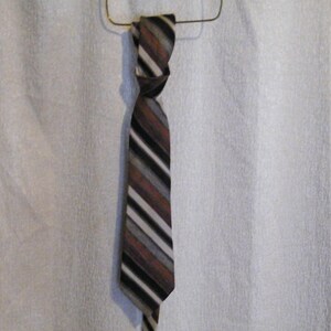 Hollywood Vogue Tie by Don Loper of Beverly HIlls, Vintage Classic Striped Brown and Black Suit accessory, special occasion gift