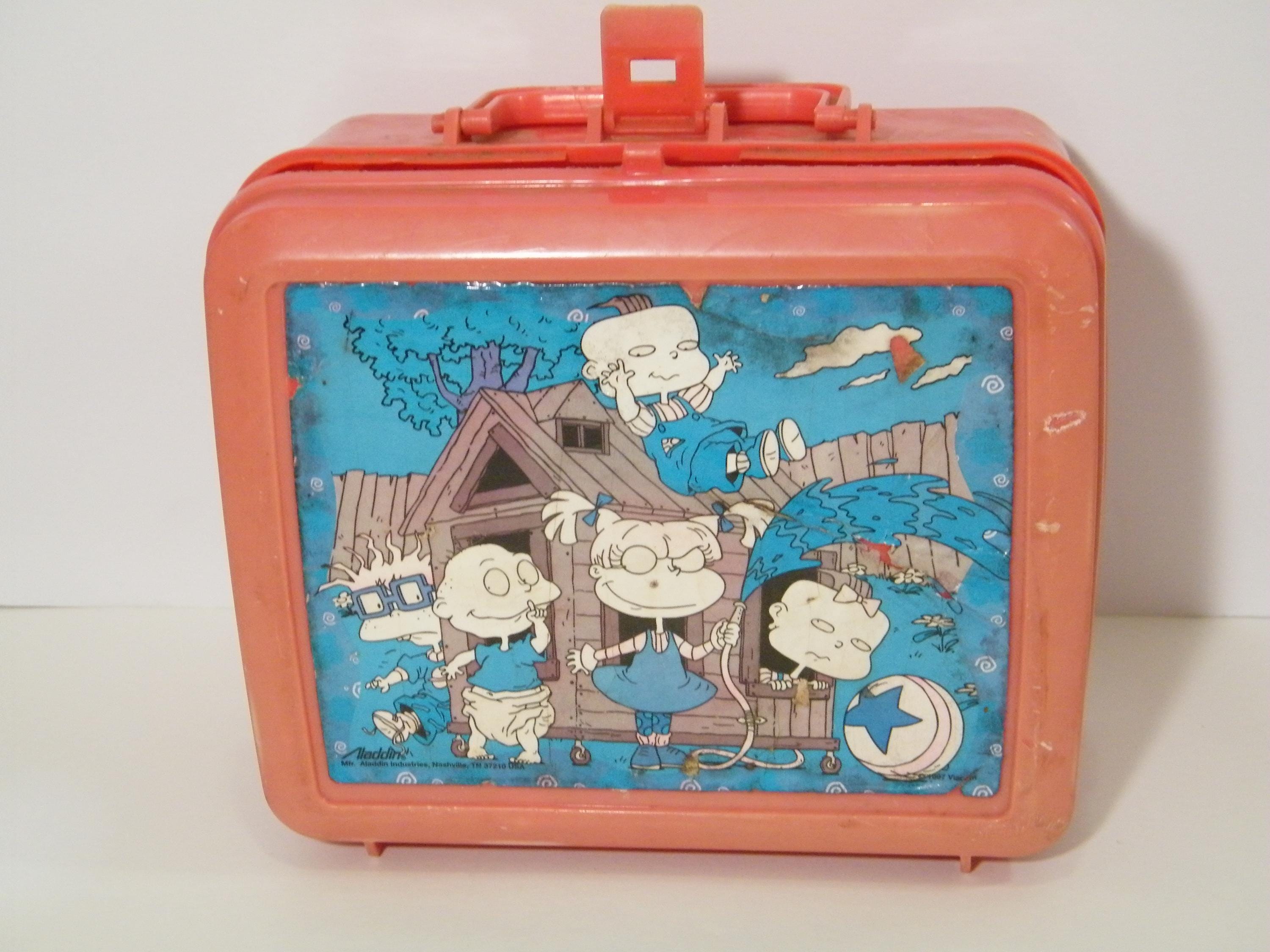 ラジペロちゃん ファンシーボックス Vintage Rugrats Red Lunch Box by Aladdin, Used NO Thermos, as