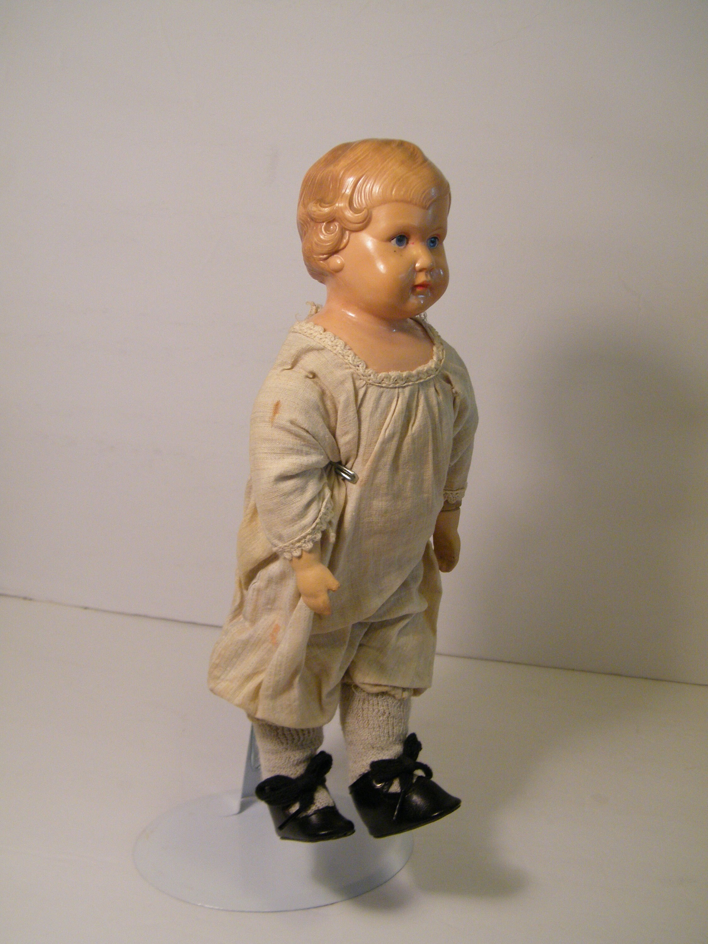 Celluloid Head Doll by MINERVA BUSCHOW BECK Composition