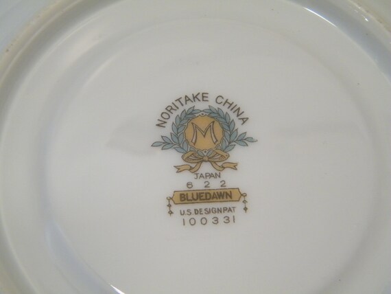 4 Noritake Blue Dawn Saucers in Discontinued Pattern 622