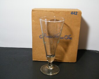 Verres pilsner Princess House NIB 442, vintage, neufs dans la boîte, lot de 2 verres pilsner en cristal à motif floral patrimonial, idée cadeau