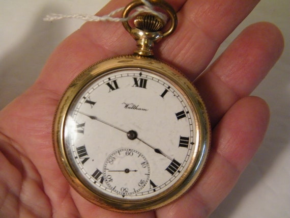 1900 Waltham 7 Jewel Pocket Watch With Roman Nume… - image 4