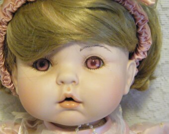 Porcelain Baby Doll 24 inch by artist Vincent J DaFillipo, Vintage 1995 Collector series, number 299 of 2000, Convo for cheaper shipping
