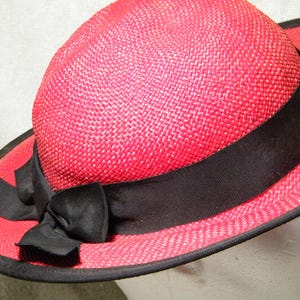 Vtg Sonni San Francisco Lancaster Felted Wool Kentucky Derby Cap Hat Pink Vintage sonni san francisco - Gem main image 2