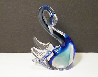 Murano Blown Glass Swan by Licio Zanetti - Murano - Mid Last