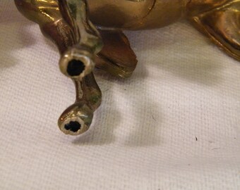 Occupied Japan Brass Horse Figurine 5 Inches Tall, Vintage