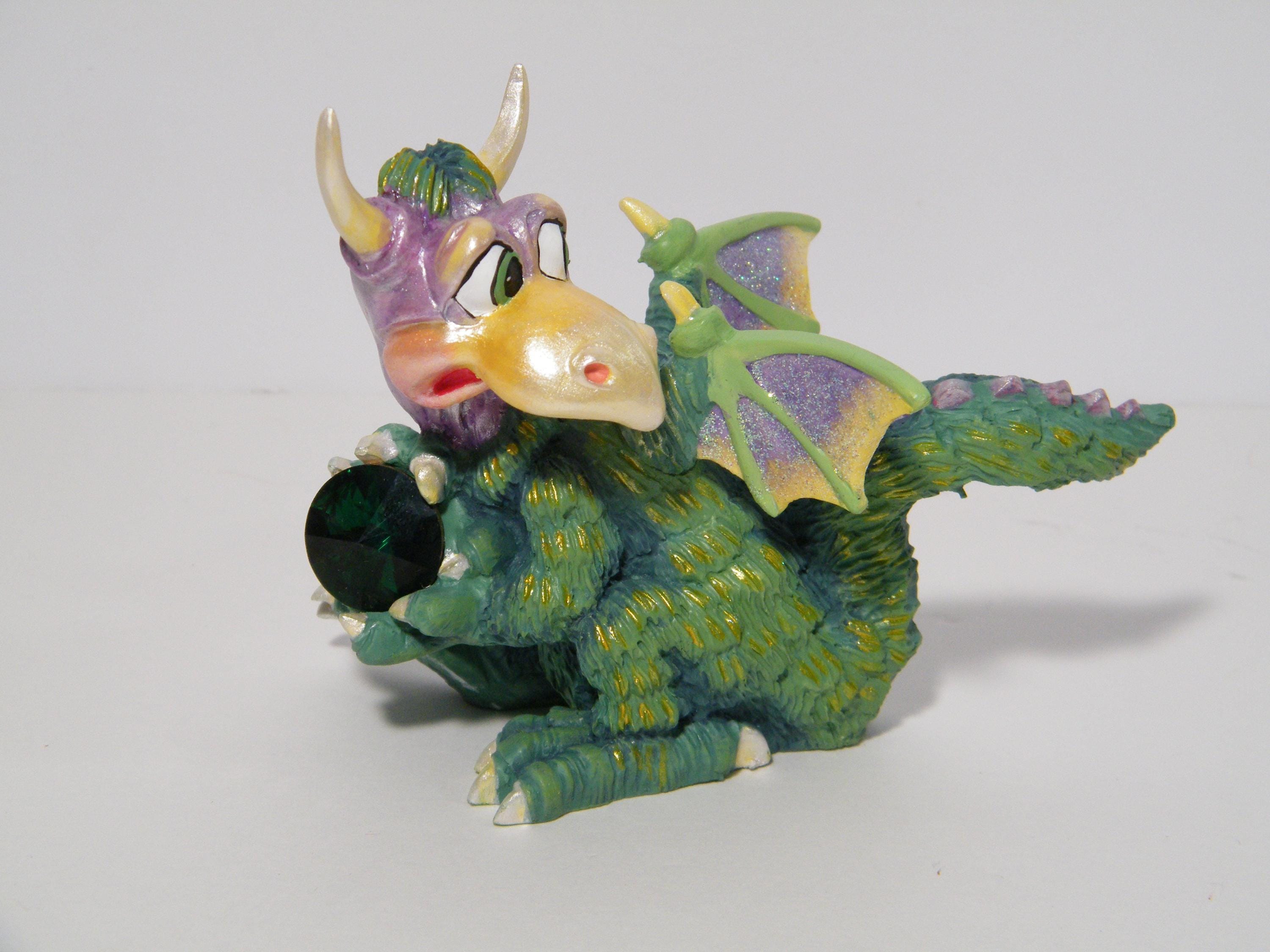 Mood Dragon Guilty From Franklin Mint With Green Crystal Accent