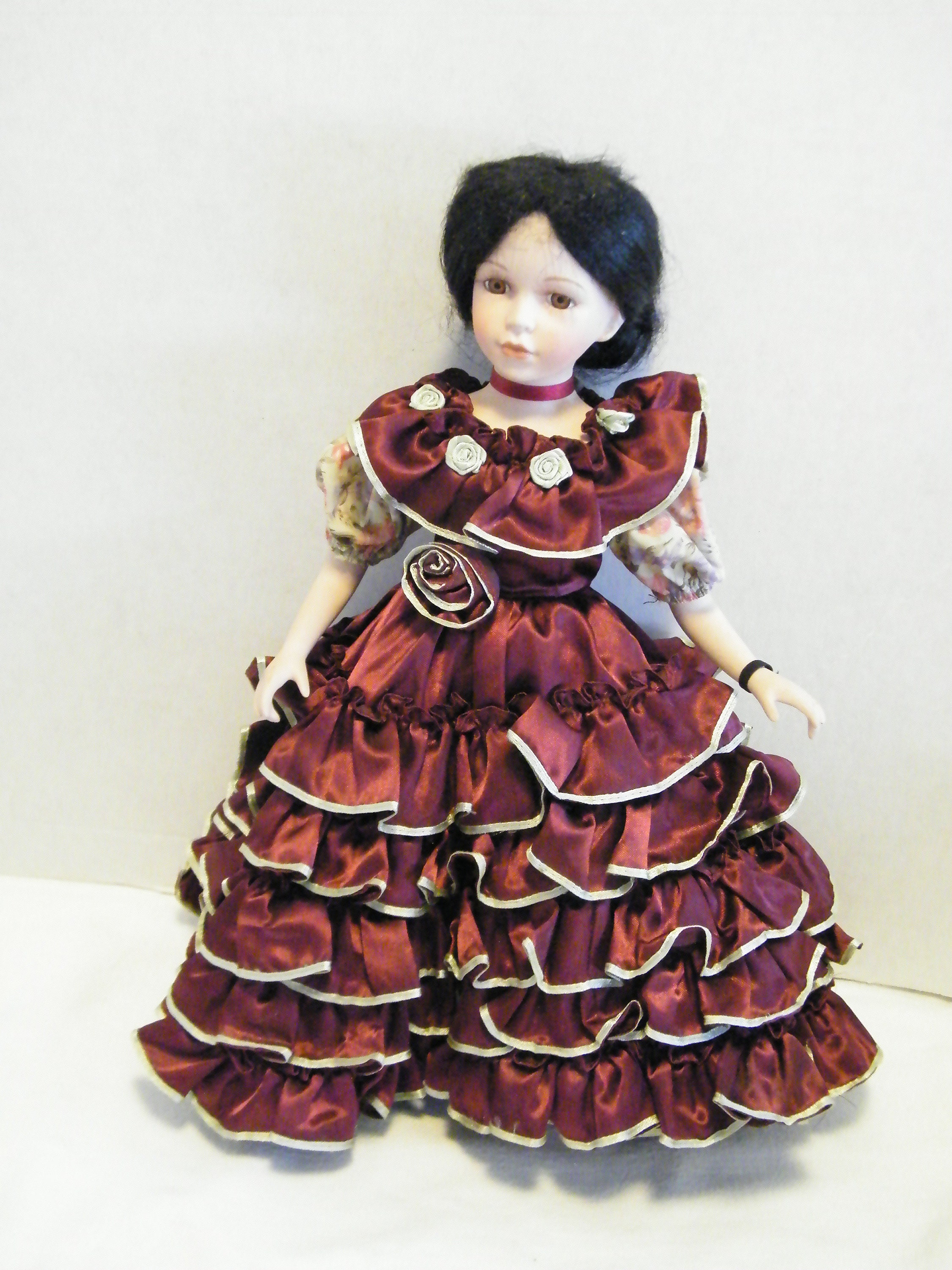 Vintage Porcelain Doll From Emerald Doll Collection Rosita 17 Inch