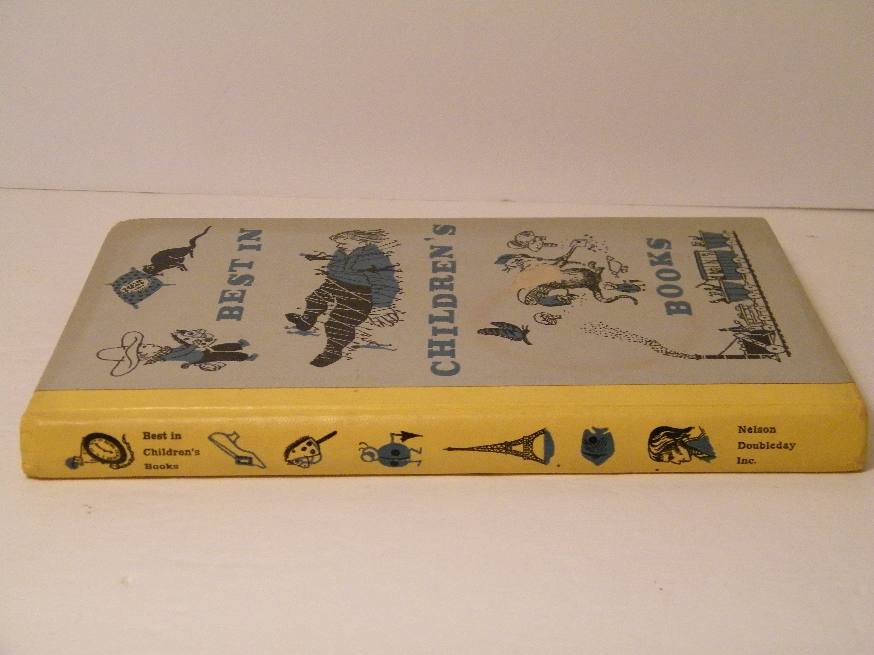 1958 Best in Childrens Book, Vintage Hardcover Story Book With 10