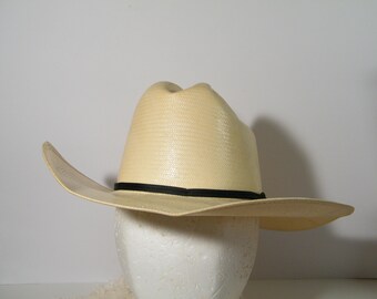 Vintage Resistol Shantung Panama Western Hat Self Conforming  display picture 3