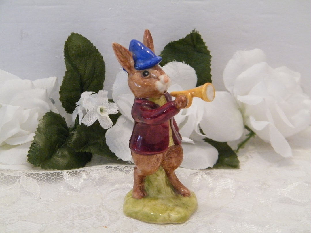 Bugle Rabbit Royal Doulton Bunnykins Rise and Shine Figurine, Vintage DB1 1974 ...