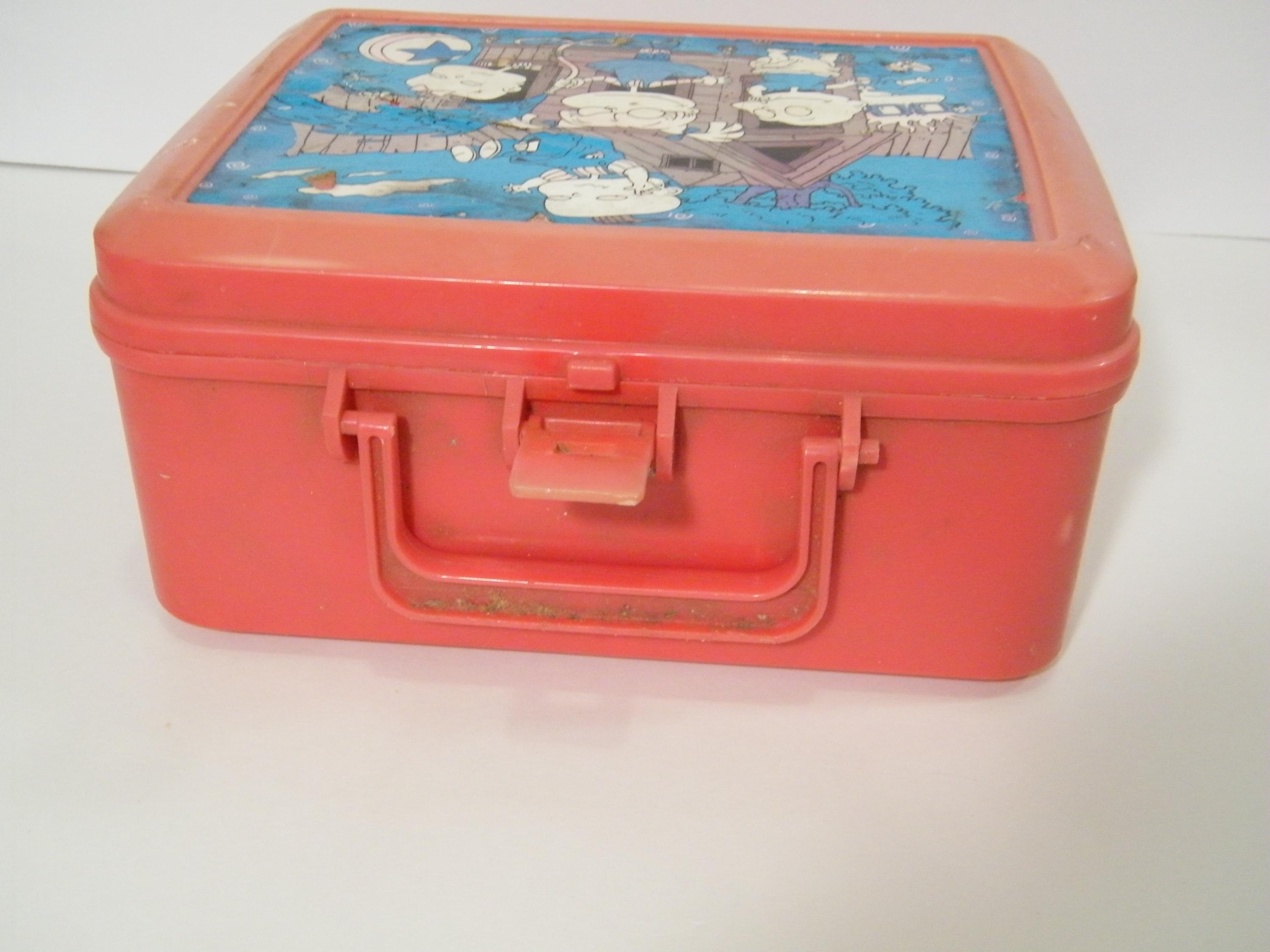 Vintage Rugrats Red Lunch Box by Aladdin, Used NO Thermos, as