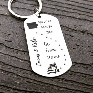 Trucker Keychain - Truck Driver Keychain - Truckers Wife - Trucker Gift - Truck Driver Gift - Trucker Girlfriend - Trucker Mom -