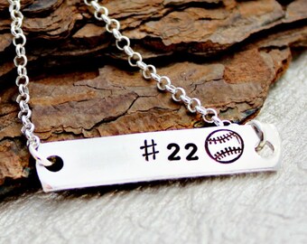 Baseball Necklace - Softball Necklace - Baseball Jewelry - Baseball Mom Necklace - Softball Jewelry - Softball Mom Necklace - Baseball Gift