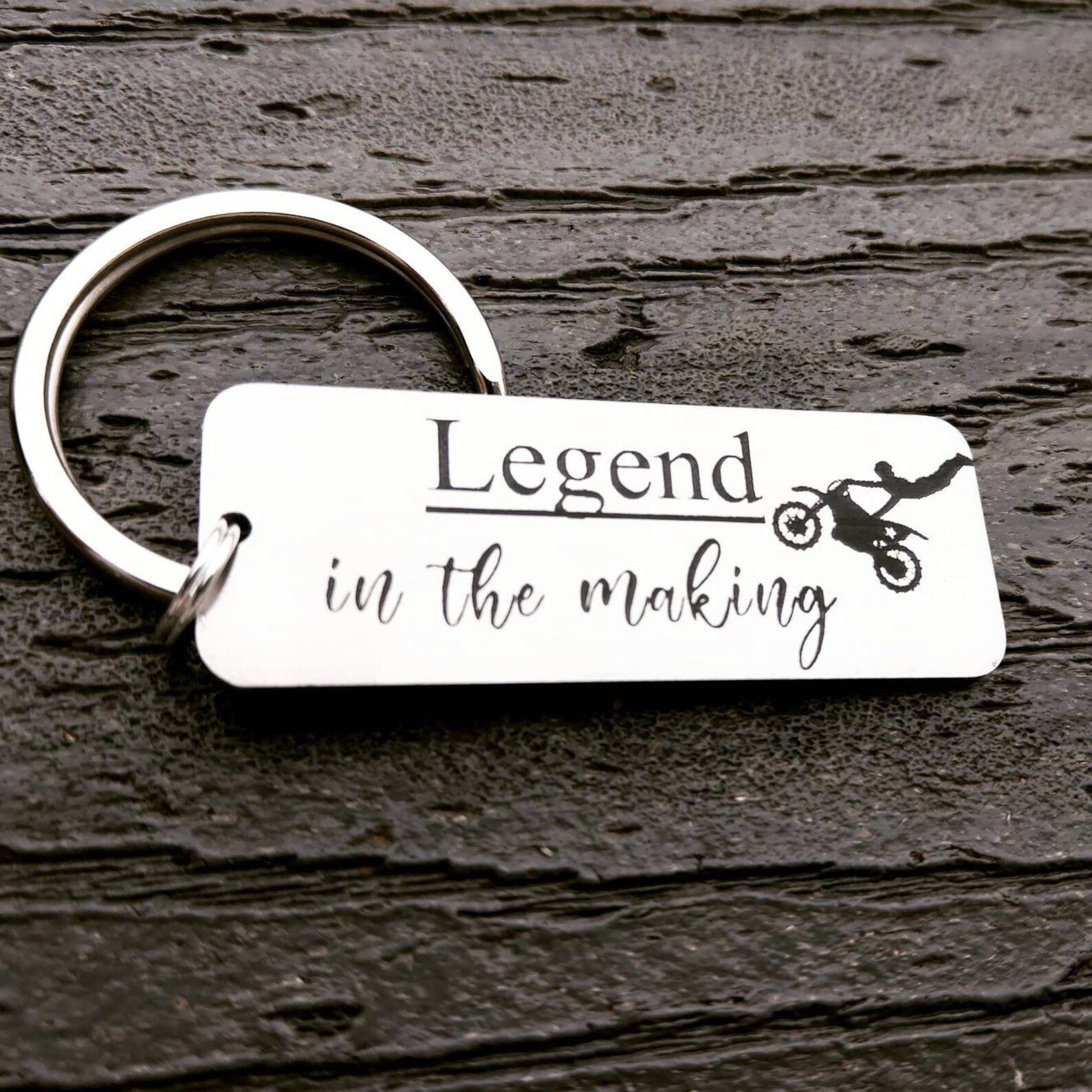 Dirt Bike Gift Motocross Keychain Boyfriend Gift Braaap Etsy