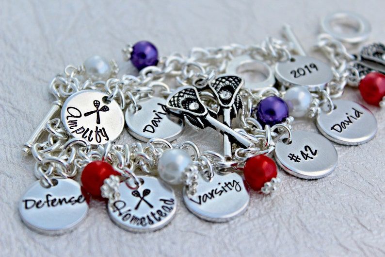 Lacrosse Bracelet Lacrosse Mom Jewelry Lacrosse Jewelry Etsy