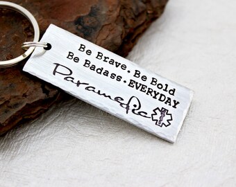 Paramedic Keychain - EMT Keychain - Paramedic Gift - EMT Gift - Paramedic Jewelry - EMT Jewelry - Paramedic Wife - Paramedic Graduation