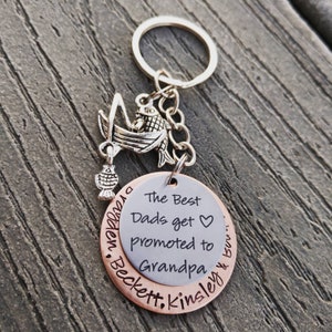 Best Grandpa Keychain - Grandpa Keychain - Grandpa Gift  - Papa Keychain - Papaw Keychain - Personalized Grandpa Keychain - Gift for Papa