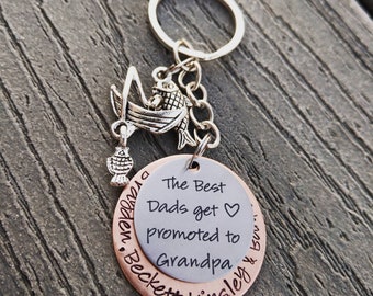 Best Grandpa Keychain - Grandpa Keychain - Grandpa Gift  - Papa Keychain - Papaw Keychain - Personalized Grandpa Keychain - Gift for Papa